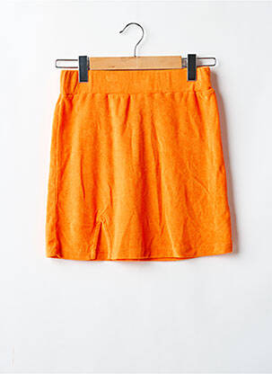 Jupe courte orange SANS MARQUE pour femme