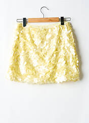 Mini-jupe jaune IVIVI pour femme seconde vue