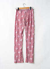 Pantalon droit rose PULL & BEAR pour femme seconde vue