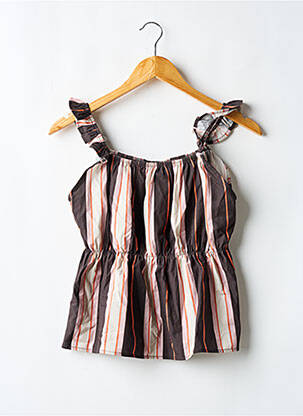 Top marron NÉNÉS pour femme