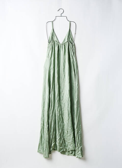 Robe longue sans manche sans manche vert PRETTY WIRE femme