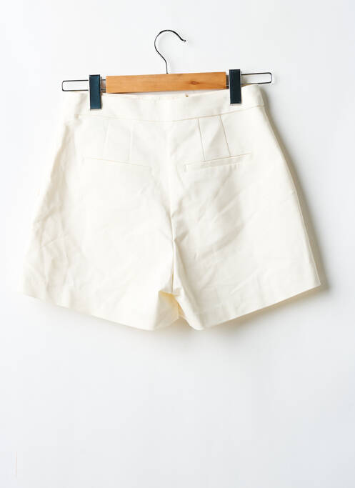 Short fermeture zippée sous rabat boutonné taille normale blanc H&M femme