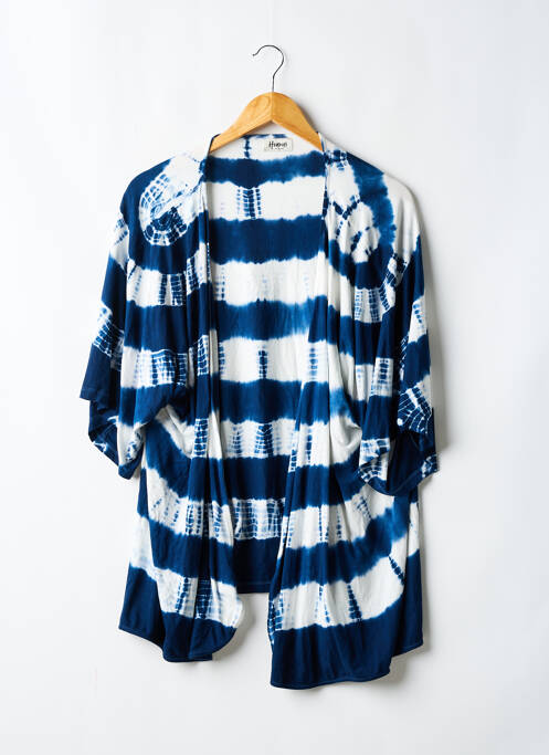 Gilet manches longues bleu HOANUI pour femme