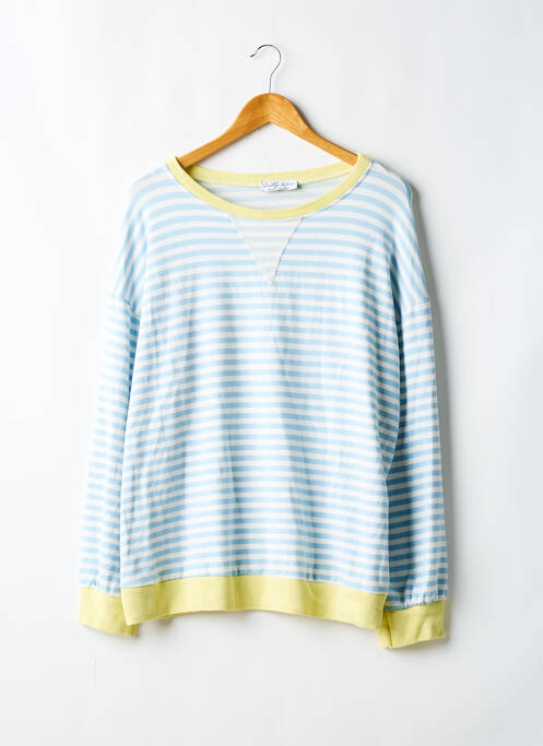 Pull stretch manches longues bleu PRETTY WIRE femme