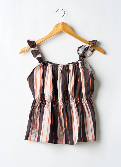 Top marron NÉNÉS pour femme