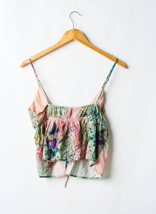 Top vert PULL & BEAR femme