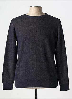 Pull stretch manches longues bleu LOUIS VICTOR homme