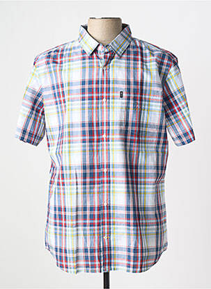 Chemise manches courtes poches rouge TBS homme