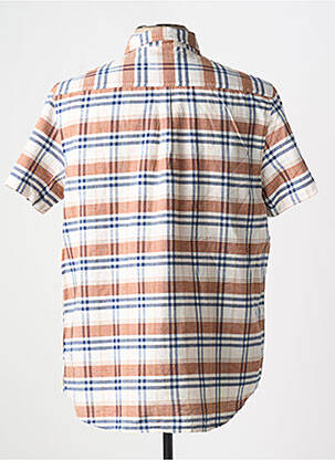 Chemise manches courtes poches marron TBS homme