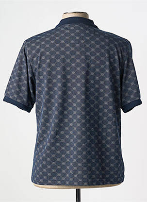 Polo tissage jersey manches courtes bleu LOUIS VICTOR homme
