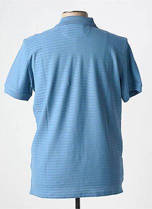 Polo stretch manches courtes bleu SEA BARRIER homme