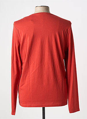 T-shirt bio manches longues orange SUN VALLEY homme