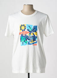 T-shirt stretch manches courtes blanc TBS homme