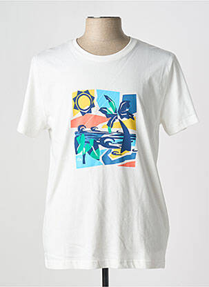 T-shirt stretch manches courtes blanc TBS homme