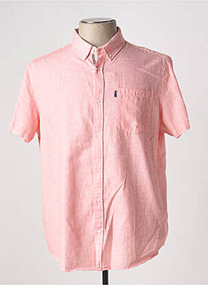Chemise manches courtes poches orange TBS homme