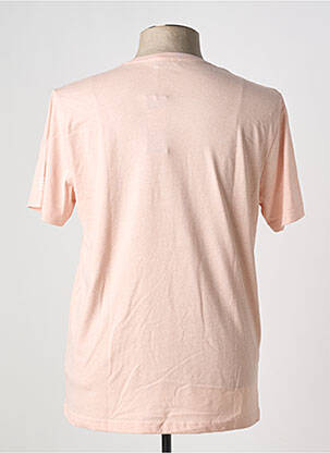 T-shirt tissage chiné manches courtes rose TBS homme