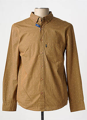 Chemise manches longues jaune TBS pour homme