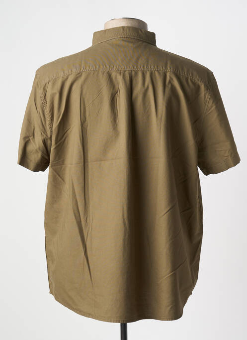 Chemise manches courtes vert TBS pour homme