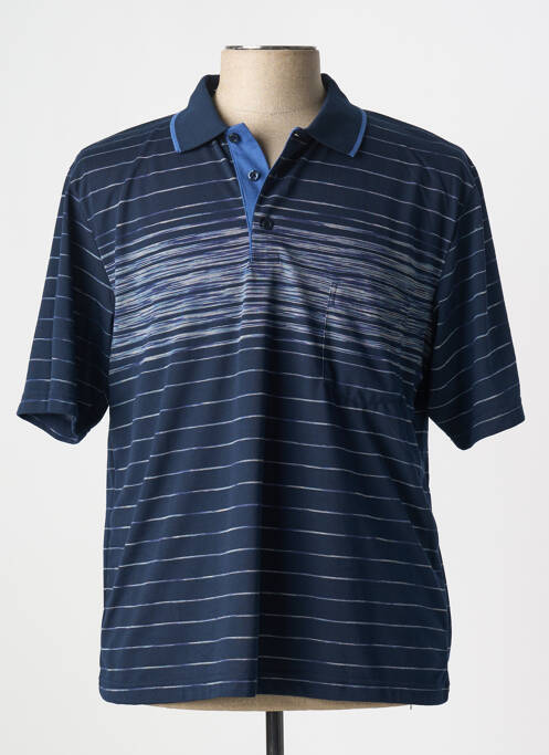 Polo bleu LOUIS VICTOR pour homme