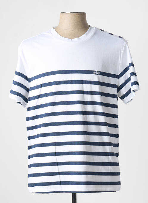 T-shirt bleu LEE COOPER pour homme