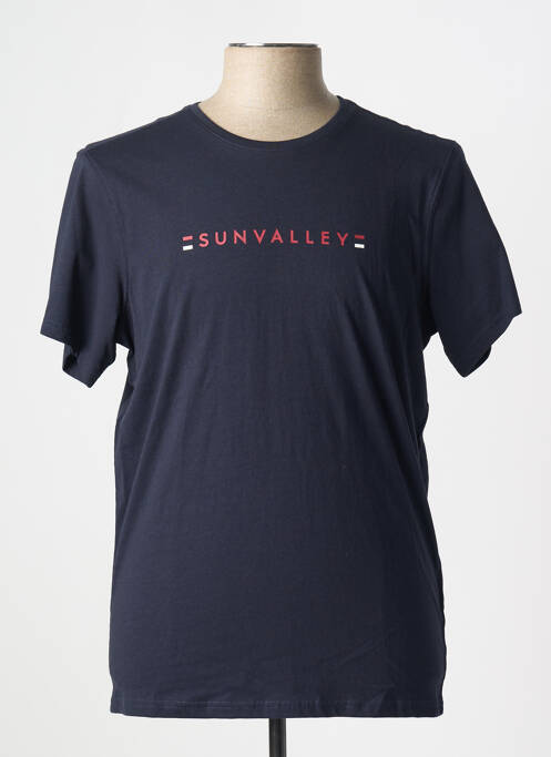 T-shirt bleu SUN VALLEY homme