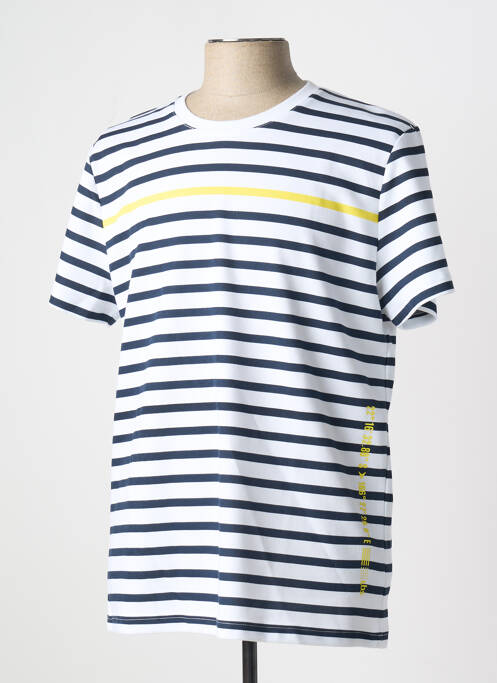 T-shirt bleu TBS pour homme