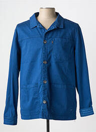 Veste casual fermeture boutonnée sur le devant bleu TBS homme