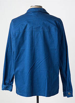 Veste casual fermeture boutonnée sur le devant bleu TBS homme