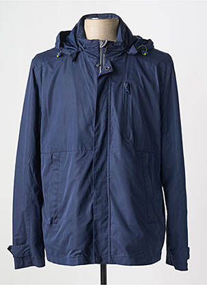 Coupe-vent poches a capuche bleu SEA BARRIER homme