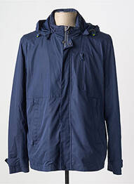 Coupe-vent poignets pressionnés a capuche bleu SEA BARRIER homme