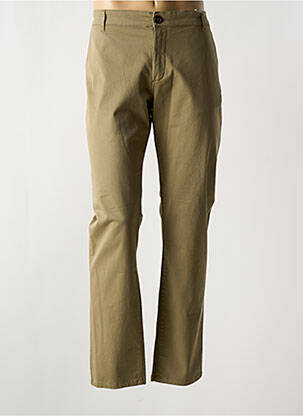 Pantalon chino stretch taille normale vert TBS homme