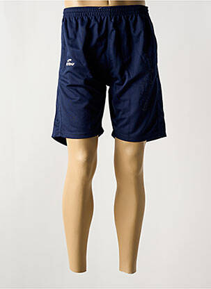 Short tissage popeline taille normale bleu ELDERA homme