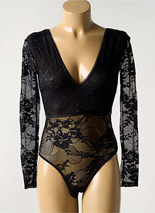 Body stretch manches longues noir YSABEL MORA femme