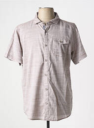 Chemise manches courtes coupe cintrée marron SUN VALLEY homme