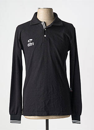 Polo manches longues manches longues noir ELDERA homme