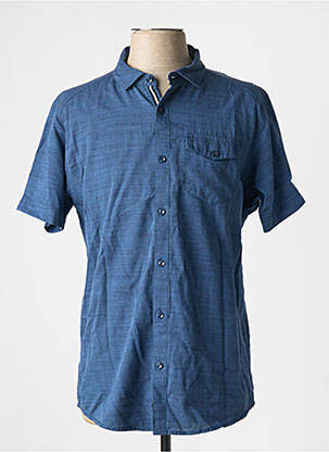 Chemise manches courtes poches bleu SUN VALLEY homme