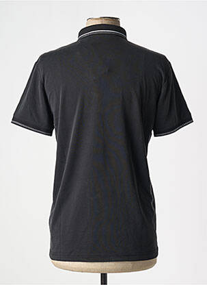 Polo tissage jersey manches courtes noir SUN VALLEY homme