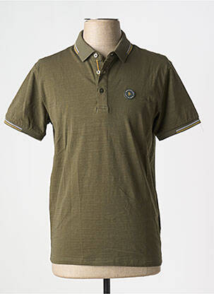 Polo tissage jersey manches courtes vert SUN VALLEY homme