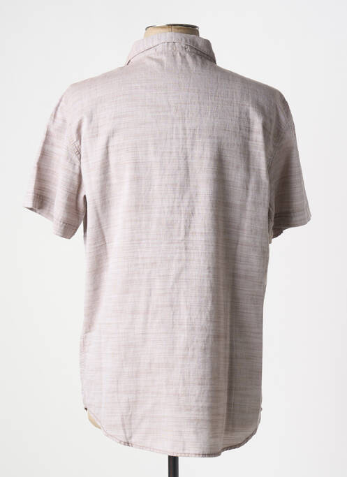 Chemise manches courtes marron SUN VALLEY pour homme