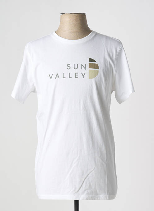 T-shirt blanc SUN VALLEY pour homme
