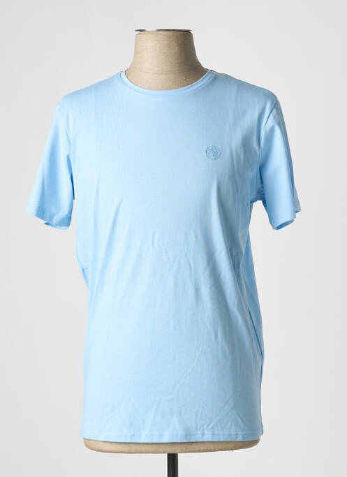 T-shirt bleu SUN VALLEY pour homme