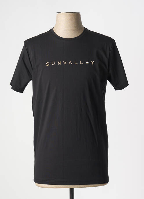 T-shirt noir SUN VALLEY pour homme