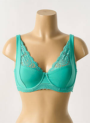 Soutien-gorge légère et transparente haut soutien-gorge emboitant vert YSABEL MORA femme