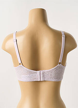 Soutien-gorge broderie haut soutien-gorge emboitant violet YSABEL MORA femme