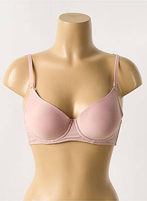 Soutien-gorge effet matière satinée haut soutien-gorge push-up rose YSABEL MORA femme