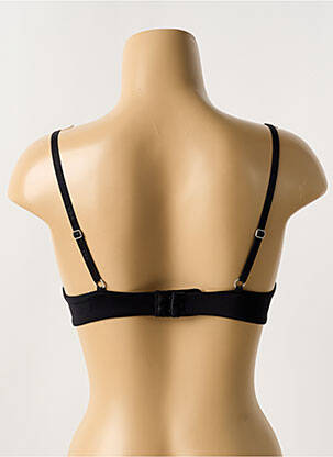 Soutien-gorge effet matière satinée haut soutien-gorge push-up noir YSABEL MORA femme