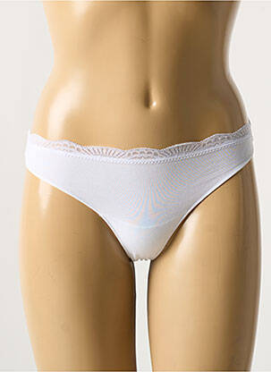 Tanga blanc YSABEL MORA pour femme
