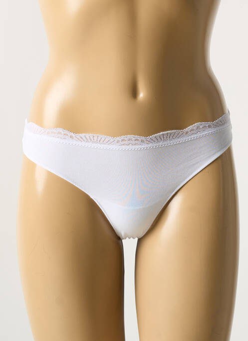 Tanga blanc YSABEL MORA pour femme