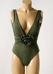 Maillot de bain 1 pièce vert GARCONNE pour femme seconde vue
