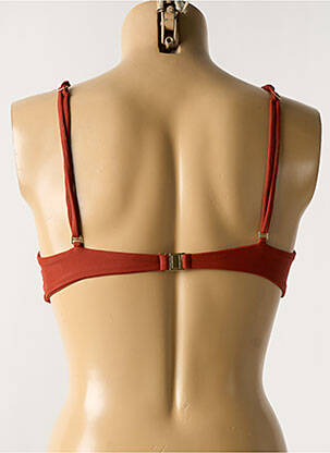 Haut de maillot de bain stretch haut triangles orange SWIMETIS femme